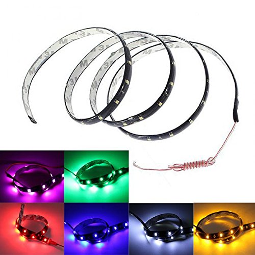 2pcs 60 SMD LED Flexible Waterproof Neon Strip Light Lamp Car Van Truck 12V 1.2M -Ez2Shop