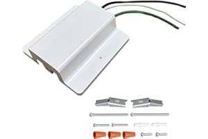 Bravsekai 1-Pack H Track Floating Canopy Connector,H Track Lighting Rails Accessories, Suitable for H Type Single Circuit 3-Wire-1 Rails,Energize The Rails (White Floating Canopy Connector)