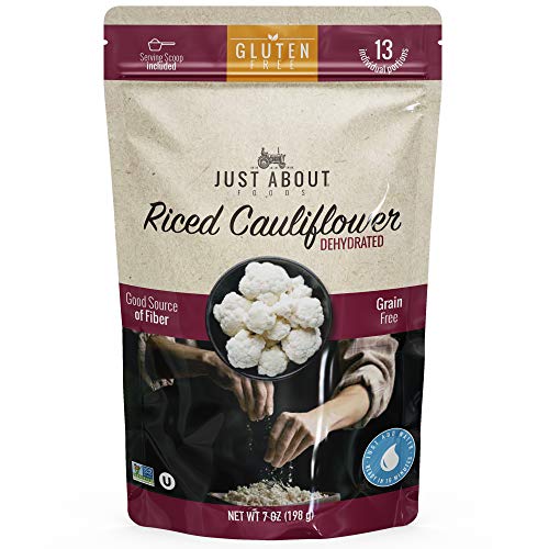 Just About Foods Dehydrated Riced Cauliflower 7 Oz. (198g) Gluten And