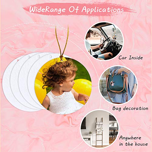 100 Pieces Sublimation Air Freshener Blanks DIY Air Freshener Sheets