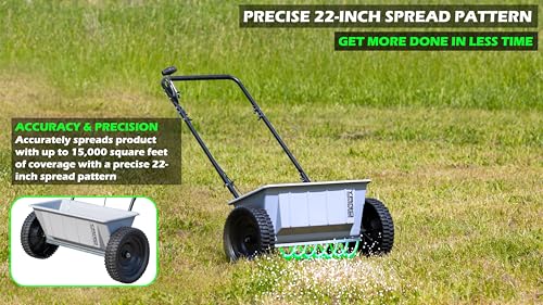 Yard Commander - 60 LB Walk-Behind Push Drop Spreader - Holds Up photo 10