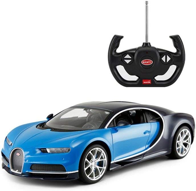 Rastar 01030 "Bugatti Chiron Radio Control Car, 1:14 Scale, Blue,black