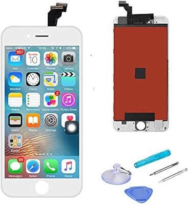 Sanka Iphone 6 Plus Lcd Display Screen Replacement Repair Kit Digitizer Retina Touch Screen Glass Frame Assembly For Iphone 6 Plus 5 5 Inches White Free Tools Included Amazon Sg Electronics
