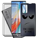 HHUAN Case + 2 Pack Screen Protector for LG Wing 5G