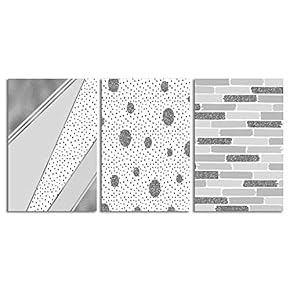3 Piece Canvas Wall Art-Abstract Geometric-Canvas Prints Home Artwork Decoration for Living Room,Bedroom - 16"x24" x 3 Panels