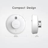WISUALARM Heat Alarm 10-Year Battery Kitchen Detector BS 5446 Mute Remote view 2