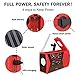 romatpretty Emergency Solar Hand Crank Radio, Portable AM/FM NOAA Weather Radio for Outdoor and Household Emergency Device, LED Flashlight, Reading Lamp, 2000mAh Power Bank USB Phone Charger and SOS Alarm(RED)