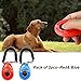 CC gift Pack of 2pcs Dog Training Clicker with Wrist Strap, Red and Blue
