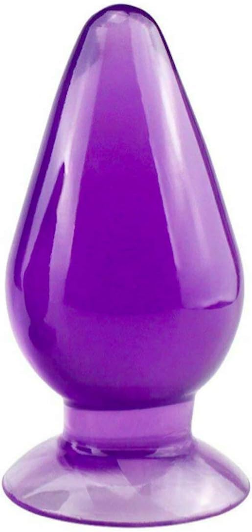Super Big Huge Purple Jelly Shaft Stopper with Suction Cup Base Toy for Pleasure Power Delight 5100