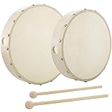 Foraineam 10 Inch & 8 Inch Hand Drum Musical Hand
