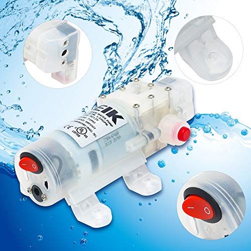 IEIK Food Grade Diaphragm Pump DC 12V 70W Pressure Switch Water Pump