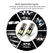 BRISHINE 194 168 2825 T10 W5W LED Bulbs White 2-Pack, 9-30V Super Bright 720 Lumens CANBUS Error Free 12-SMD 3030 Chipsets LED Bulb for Car Dome Map Door Courtesy License Plate Lights