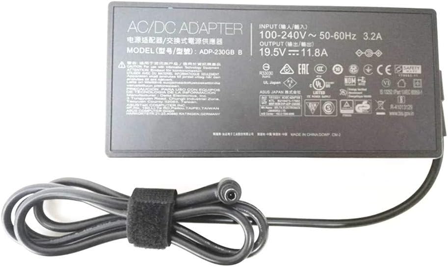 GHAG Replacement Adapter for ASUS I7-9750H GTX1660TI RTX2060 6G I7-9750H GTX1660TI 6G ADP-230GB B 15.6 Inch 6.0MM 3.7MM
