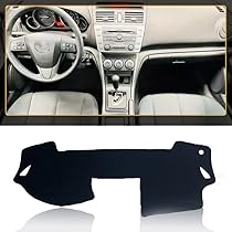 AKMOTOR Custom Fit Dash Cover For Mazda 3 2010-2013 | Black Poly Carpet Dashboard Protector Mat (Model Y47)
