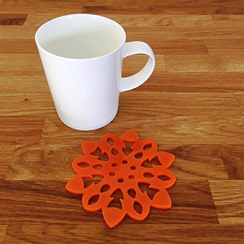 Super Cool Creations Coasters - Snowflake Shaped - Orange - 8 Set