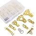Hilitchi Picture Hangers, 160-Pcs Professional Frame Hanging Picture Hanging Kit Hanger - Heavy Frame Hooks for Wall Mounting Holds 5-100 lbs