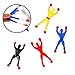 AMGLOBAL 100 Pieces Assorted Stretchy Sticky Toy, Includes 20 Sticky Hands, 20 Sticky Snakes, 20 Sticky Hammers, 20 Sticky Frogs and 20 Wall Climb Men for Kids for Fun