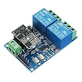 12V ESP8266 Dual WiFi Relay Module Internet Of