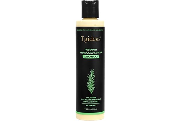 Organic Rosemary Hair Growth Shampoo | Thickening & Strengthening Shampoo with Hydrolyzed Keratin for Thinning Hair & Hair Lo