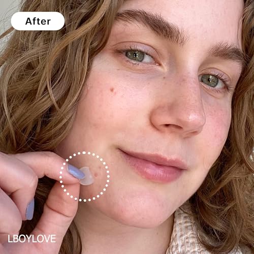 Lboylove® 96 Pcs Pimple Patches, Hydrocolloid Acne Absorbing Invisible Zits Spot Patches For Skin Care, Vegan & Cruelty Free, 3 Sizes (4 Packs)