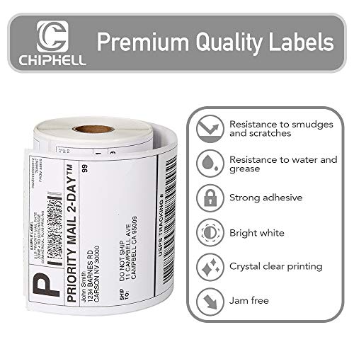 Dymo 4XL Labels 1744907 Compatible 4"×6" Extra Large Shipping Labels for Dymo LabelWriter 4XL, 220 Labels per roll, 4 Rolls