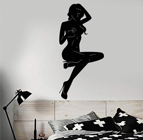 CQAZX Calcomanía de pared de vinilo silueta mujer decoración para
