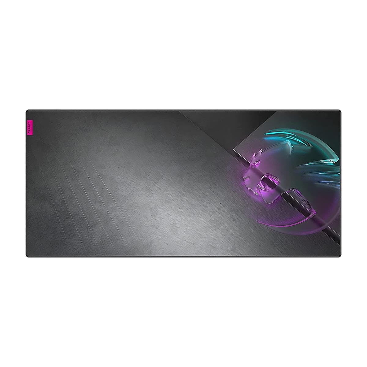 Roccat Sense Icon Non-Slip Rubber Backed, Custom Art, Durable Resin-treated Cloth Surface Gaming Mousepad with Low-profile Stitched Edges - Square