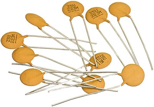 Ceramic Disc Capacitors for Guitar/Bass Tone Control, .022uF, Package of 10