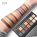 UCANBE Pro 14 Colors Eyeshadow Palette Matte & Shimmer Eye shadow Long Lasting Waterproof Makeup Collection (Vitality)