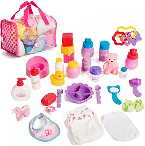 Mommy & Me Child Doll Care Set – with 30 Equipment in Bag