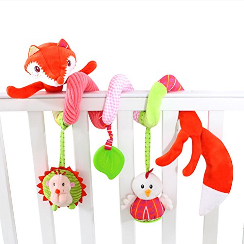 TOYMYTOY Activity Spiral Crib Hanging Toys,Spiral Stroller Toys for