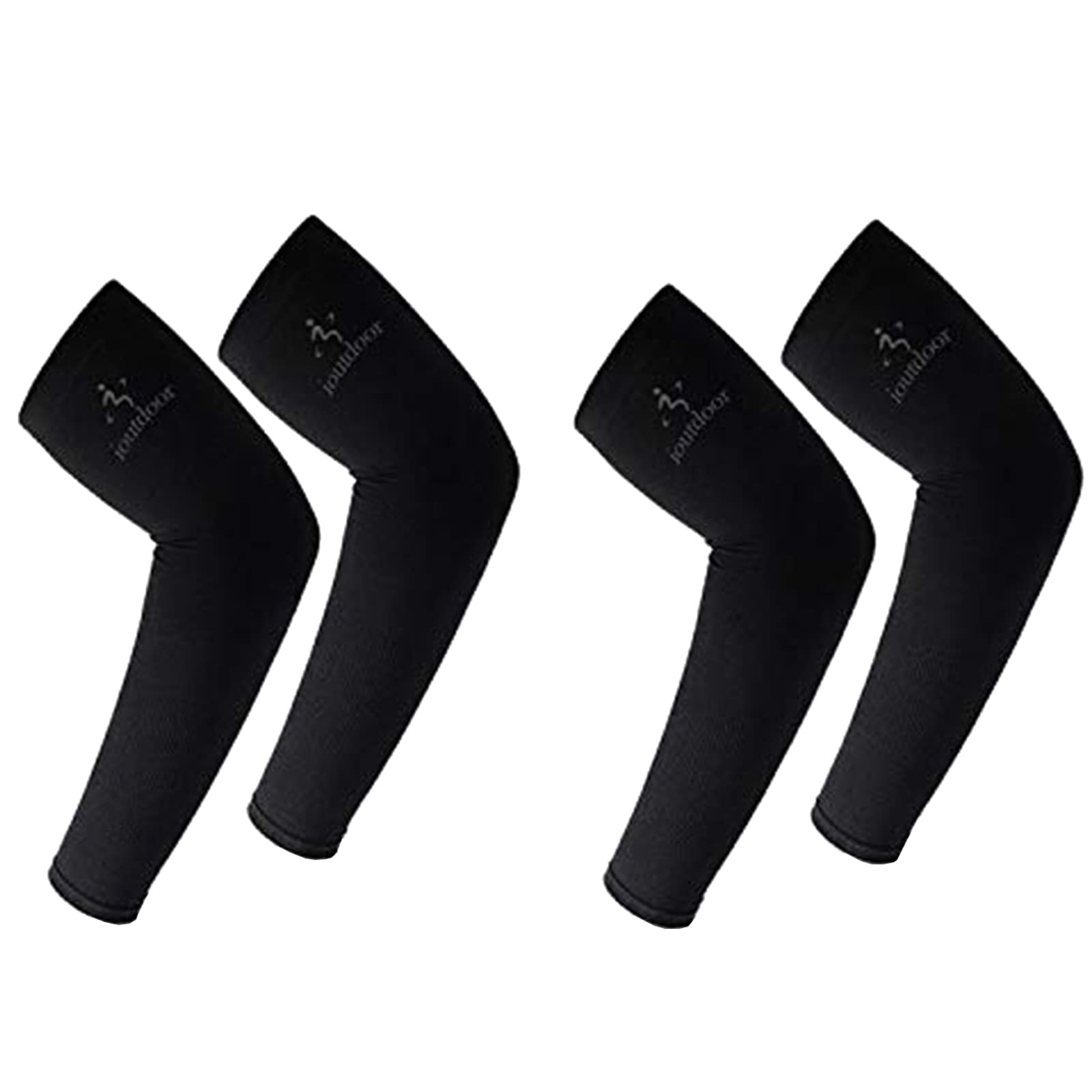 Arm Sleeves UV Protection,Arm Warmers Support Stretchy Anti-slip,Compression Sleeves to Cover Arms Womens Mens Youth for Covering Tattoo Basketball Running Cycling Gardening Outdoor (Black,2 Pair)