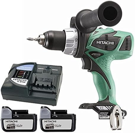 Hitachi Ds14dbl Perceuse Visseuse 2 X 14 4 V Li Ion 4ah Vert Amazon Fr Bricolage