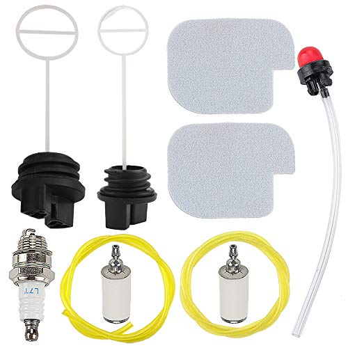 Mckin 530057925 Air Filter + 580940901 530057236 Oil Fuel Cap Repower Kit fits Poulan Pro PP3416 PP3516 PP3516AVX PP3816 PP3816A PP4018 PP4218 PP4218A PP4218AVX PPB3416 Gas Chainsaw Parts