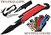 Grizzly Bone 6-in-1 Folding Survival Knife Kit with LED Light Bottle Opener, Camo