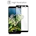 kalibri Tempered Glass Screen Protector - Curved Display Film Compatible with HTC U11+ / U11 Plus - Black Frame