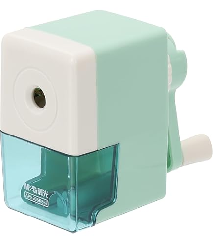 Manual Hand Crank Pencil Sharpener With Thickness Adjustment - Cartoon Style Desk Sharpener