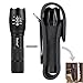 Reiled Tactical Flashlight with Rechargeable Battery & Charger & Portable Case and Holster - Super Bright LED, High Lumen, Zoomable, 5 Modes, Water Resistant - Best Camping, Emergency Flashlights