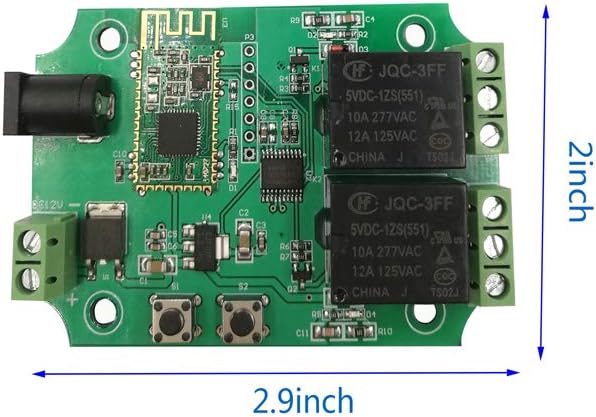 DSD TECH SH-BT02A 2 Channels Bluetooth Relay module for Remote Control switch Compatible with iPhone and Android 4.3 - Image 4