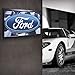 Crystal Art - Ford Logo Framed Flashing LED Sign