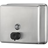 Stardrix Stainless Steel Extra Large 1400ml/47oz Capacity Industrial Grade Soap Dispenser, Commercial Wall Mount Bathroom Hand Soap Dispenser with Corrosion Proof Lining and Anti-Leak Pump