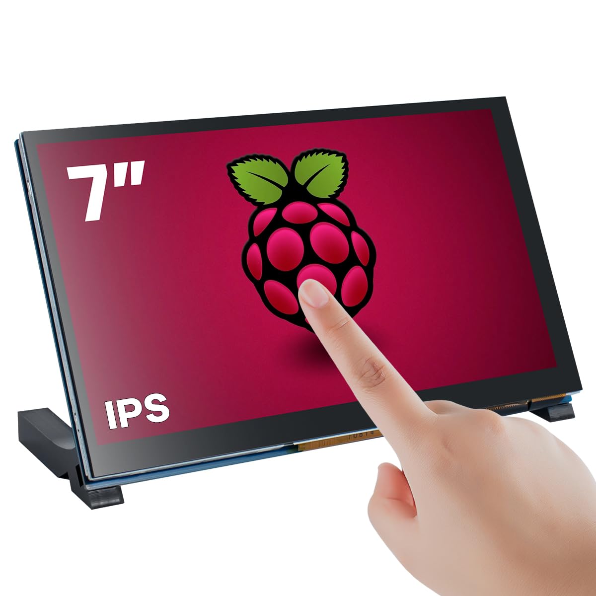 Photo 1 of Hosyond 7 Inch Touchscreen IPS DSI Display Compatible with Raspberry Pi 5/4/3, 800x480 Pixel Capacitive Screen MIPI Driver-Free Interface