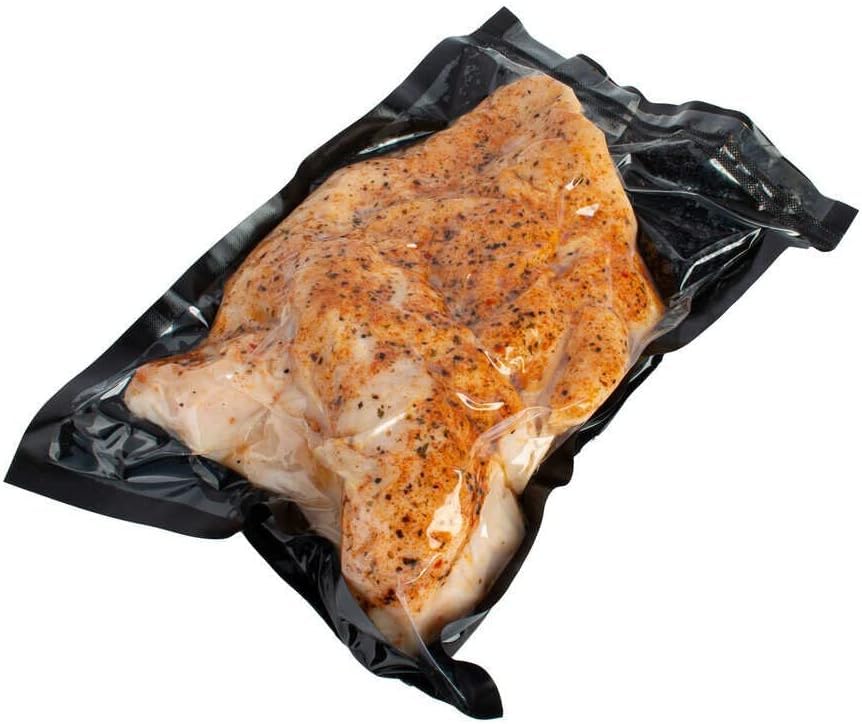 VacMaster Chamber Machine Pouches, Heavy Duty Pre-Cut Chamber Vacuum Sealer bags, 3 MIL Black and Clear, BPA Free, 250 Chamber Vacuum Sealer Bags Per Case (10