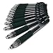 Zebra Sarasa - 0.7mm Retractable Gel Ink Rollerball Pen - Set of 12 - Forest Green Ink