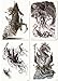 DaLin 4 Sheets Temporary Tattoos, Sickle Death