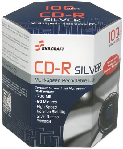 Amazon Co Jp Skilcraft シルバー サーマルプリント可能 Cd R 家電 カメラ