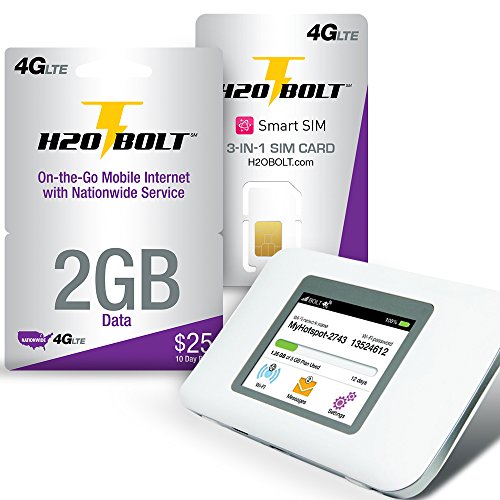 SIM Cards H2O BOLT 4G LTE Prepaid Mobile Hotspot Bundle Sim Kit + 10GB Data eBay