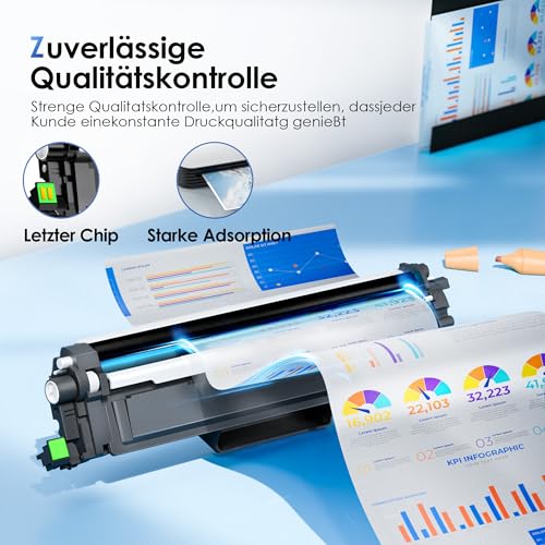 TN248XL TN-248XL with Chip Compatible with TN248 TN 248 XL for Brother MFC-L3760CDW Toner MFC-L3740CDW MFC-L3740CDWE DCP-L3560CDW DCP-L3520CDW HL-L3220CWE MFC-L8390CDW HL-L-L8390CDW HL-L-L3520CDW