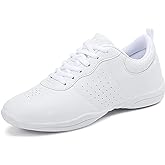FOFOWHAT Girls White Cheer Shoes Youth Cheerleading Dance Sneaker Training Competition for Women Girls' Cheerleading Shoes