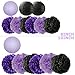 Purple and Black Graduation Decorations 2024 Graduation Party Decorations Halloween Decorations Vampirina Party Decorations Black Purple Party Decorations Vampire Party Decor Bridal Shower Decorations